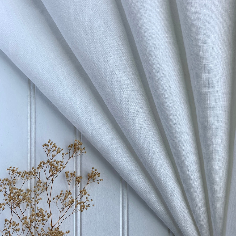 Japanese Washed Midweight Linen (Soft) - White – Maker's Fabric