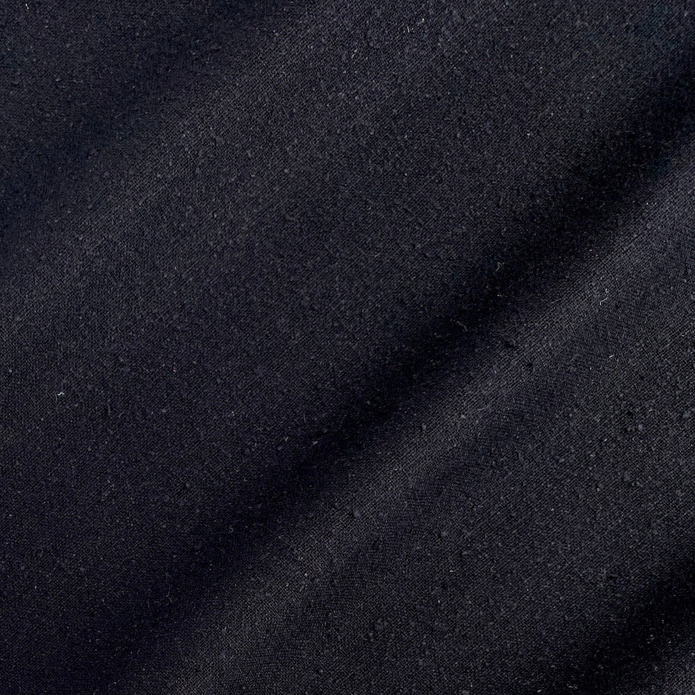 Raw Silk Noil - Black – Maker's Fabric