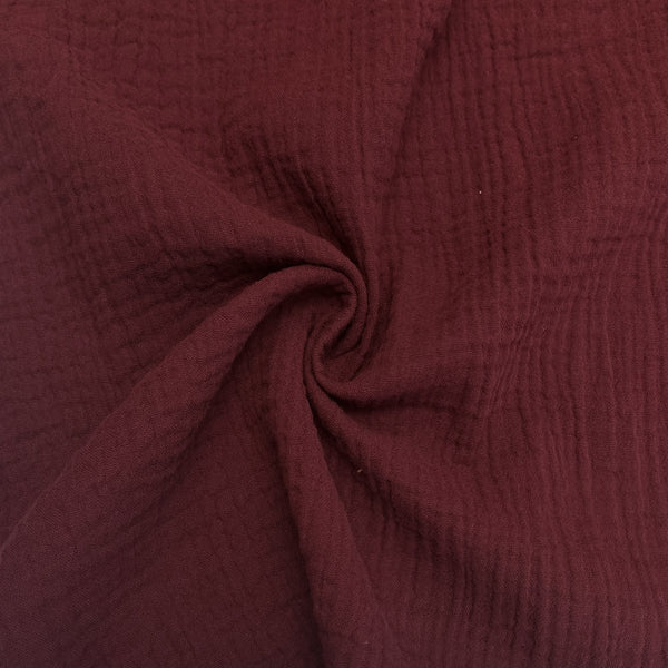 Organic Cotton Double Gauze - Merlot