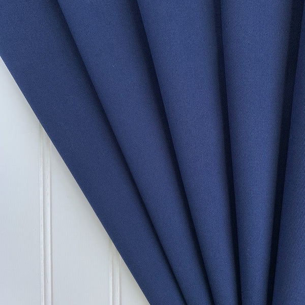 *REMNANT* Softened Japanese Cotton Chino Twill - Navy Blue (1.06 yards)
