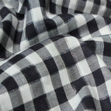 Sparkly Japanese Cotton Gingham - Black