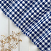 Sparkly Japanese Cotton Gingham - Blueberry