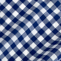 Sparkly Japanese Cotton Gingham - Blueberry