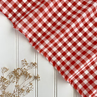 Sparkly Japanese Cotton Gingham - Cherry