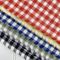 Sparkly Japanese Cotton Gingham - Navy Blue