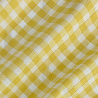 Sparkly Japanese Cotton Gingham - Lemon