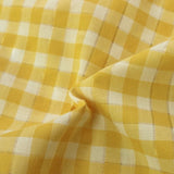 Sparkly Japanese Cotton Gingham - Lemon