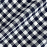 Sparkly Japanese Cotton Gingham - Navy Blue