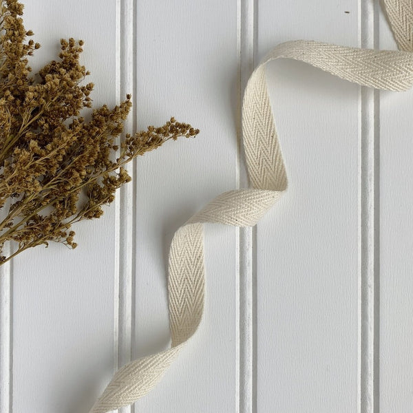 15 mm natural cotton twill