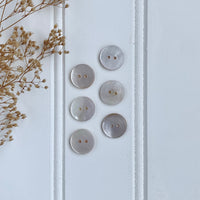 3/5" Opalescent Shell Button - Dusty Purple