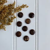 7/16" Coconut Shell Button - Light Brown