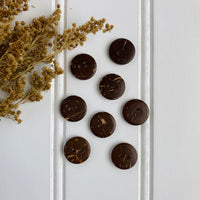 9/16" Coconut Shell Button - Light Brown