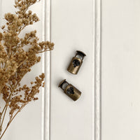 Metal Cord Locks - Antique Gold