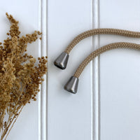 Metal Drawstring Cord Ends - Bell Shape, Antique Silver