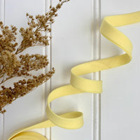 Cotton Bias Tape - Buttercream Yellow