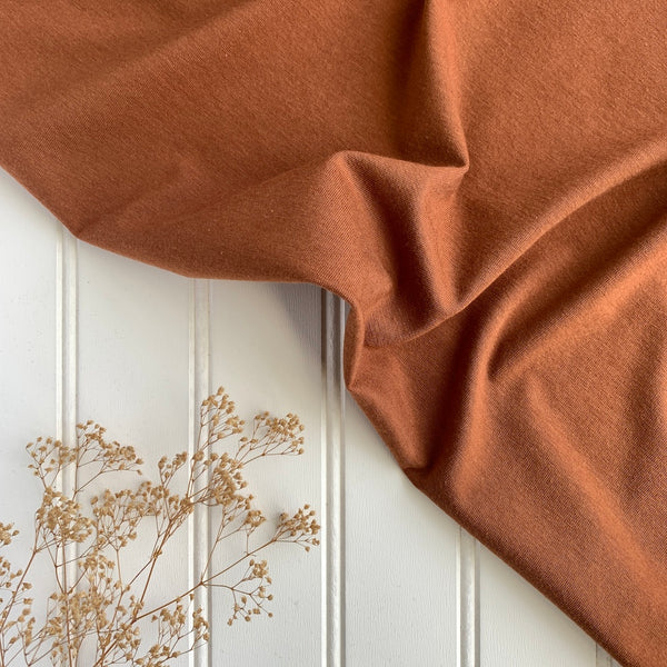 Cotton Modal Jersey Knit - Copper
