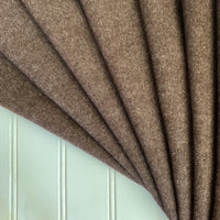 Organic Brushed Cotton Yak Wool Twill Flannel - Cocoa