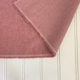 Organic Brushed Cotton Yak Wool Twill Flannel - Dusty Pink