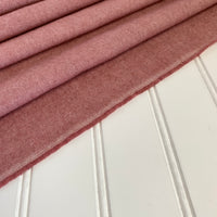 Organic Brushed Cotton Yak Wool Twill Flannel - Dusty Pink