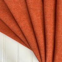 Organic Brushed Cotton Yak Wool Twill Flannel - Pumpkin