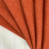 Organic Brushed Cotton Yak Wool Twill Flannel - Pumpkin