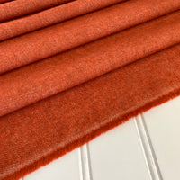 Organic Brushed Cotton Yak Wool Twill Flannel - Pumpkin