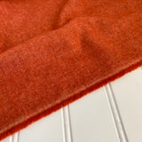Organic Brushed Cotton Yak Wool Twill Flannel - Pumpkin