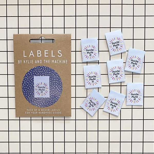 kylie and the machine auntie made it labels