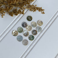 7/16" Natural Shell Button - Iridescent