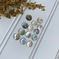7/16" Natural Shell Button - Iridescent