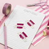 Pink Coat Club It Has Pockets Berry Stickers
