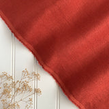Japanese Brushed Linen Twill - Red Orange