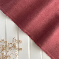 Japanese Brushed Linen Twill - Syrah