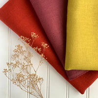 *REMNANT* Japanese Brushed Linen Twill - Dandelion (0.94 yards)