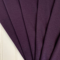 *REMNANT* Japanese Tencel Wool Blend Knit Jersey - Eggplant Purple (1 yard)