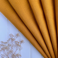 Japanese Washed Midweight Linen (Soft) - Gold Ochre