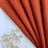 Japanese Washed Midweight Linen (Soft) - Paprika