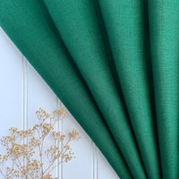 Japanese Washed Midweight Linen (Soft) - Pine Green