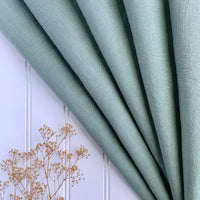 Japanese Washed Midweight Linen (Soft) - Sage