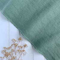 Japanese Washed Midweight Linen (Soft) - Sage