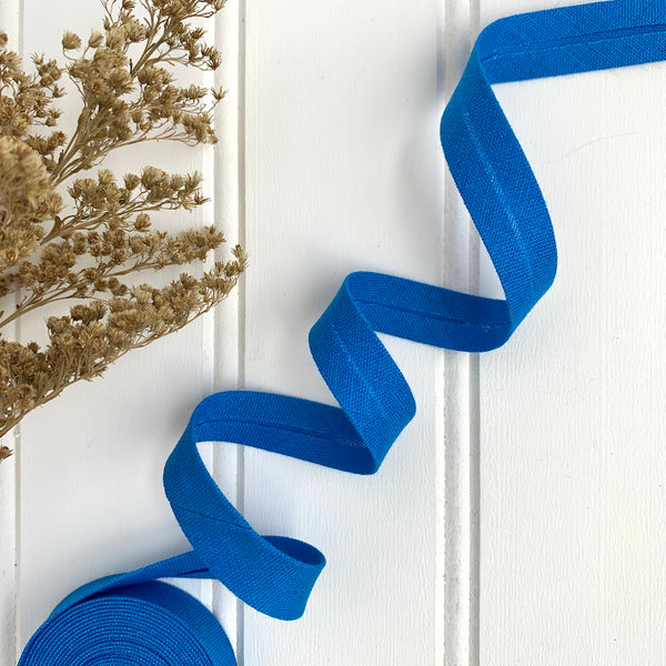 Linen Cotton Bias Tape - Azure