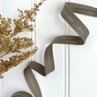 Linen Cotton Bias Tape - Greige