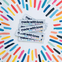 Kylie and the Machine Made With Love And Swear Words Labels