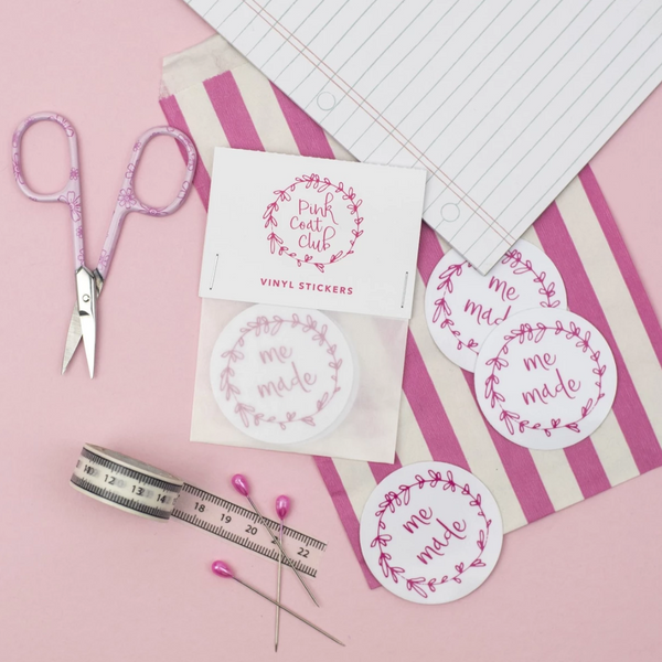 Pink Coat Club Me Made Sticker