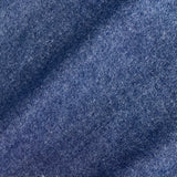 Organic Brushed Cotton Yak Wool Twill Flannel - Dark Blue Denim