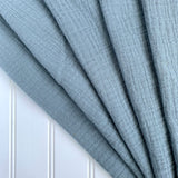 Organic Cotton Double Gauze - Dusty Blue