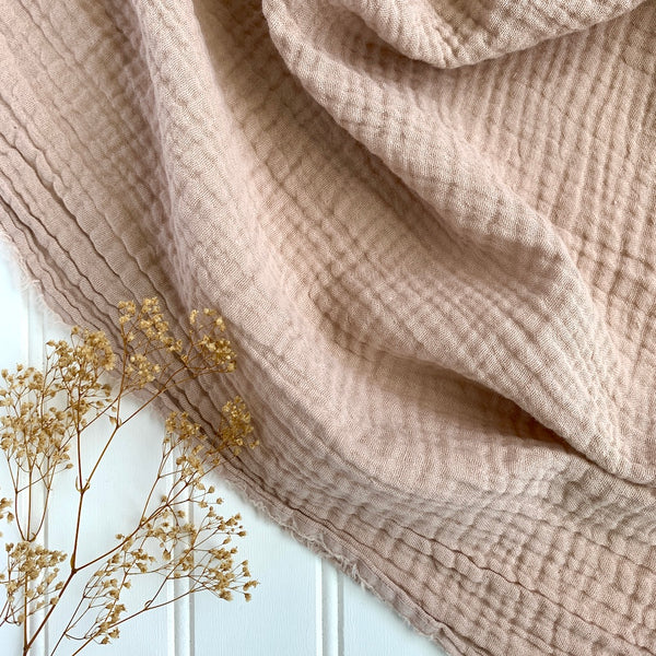 Organic Cotton Double Gauze - Dusty Rose