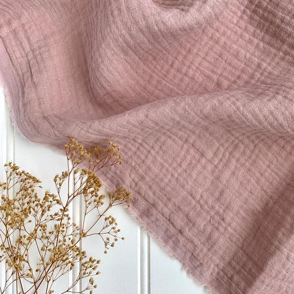 Organic Cotton Double Gauze - Blush