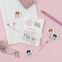 Pink Coat Club - CONTAINS CAT HAIR Woven Sewing Labels