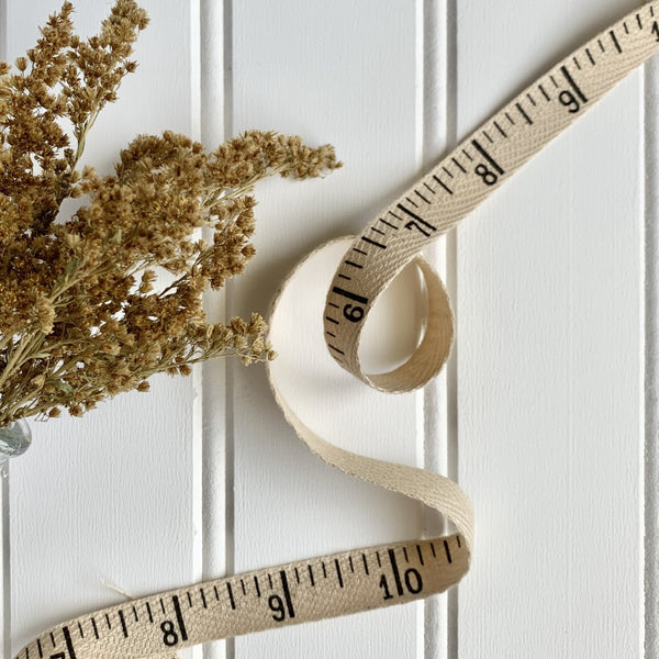 Ruler Print Cotton Twill Tape